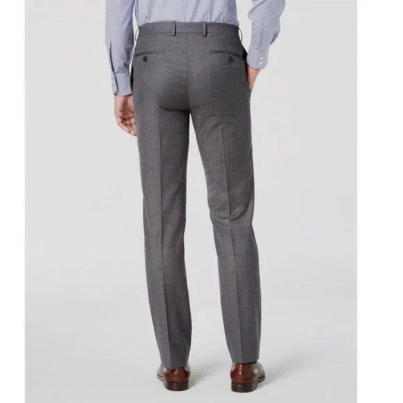 🎁 Calvin Klein Men's Slim-Fit Wool Trousers Dress Pants